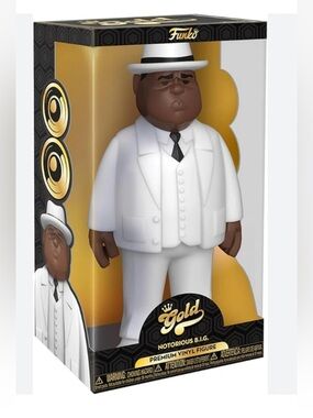 Notorious BIG Funko Pop Gold 12 Inch Hip Hop Rap Music Toy Figure